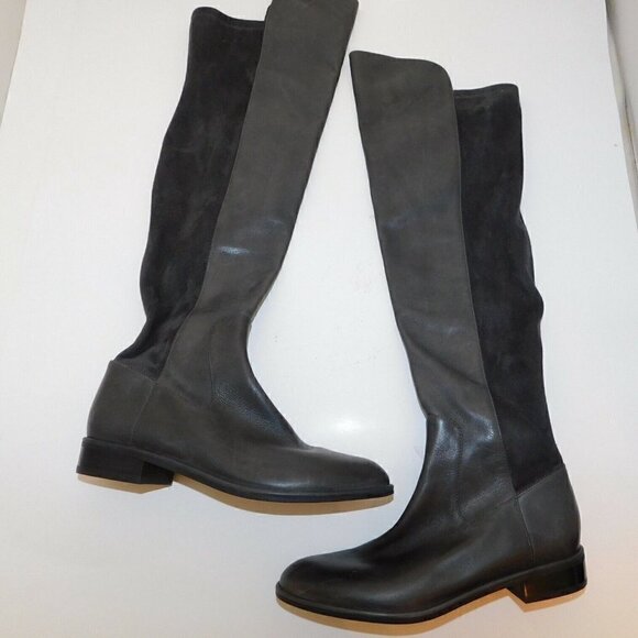 VIA SPIGA Itala 50/50 Stretch Leather Over the Knee boots sz 5 M New - Picture 4 of 5